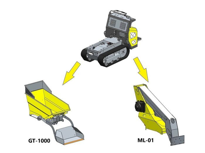 BAUMECH GT1000 кузов минидумпера